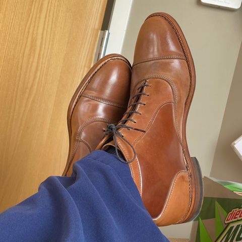 Allen Edmonds Park Avenue Dress Boot in Horween Natural Shell Cordovan