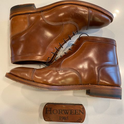 Allen Edmonds Park Avenue Dress Boot in Horween Natural Shell Cordovan