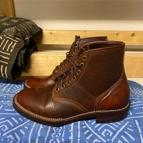 View photo of Caswell Boot Company Eastman in Gallun Cognac Horsehide