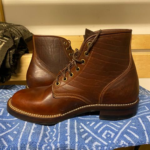 View photo of Caswell Boot Company Eastman in Gallun Cognac Horsehide