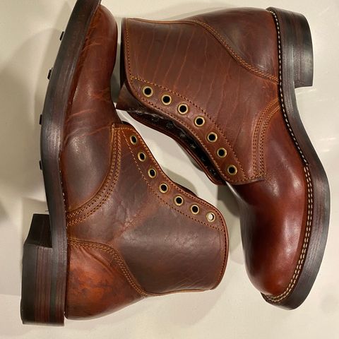 View photo of Caswell Boot Company Eastman in Gallun Cognac Horsehide