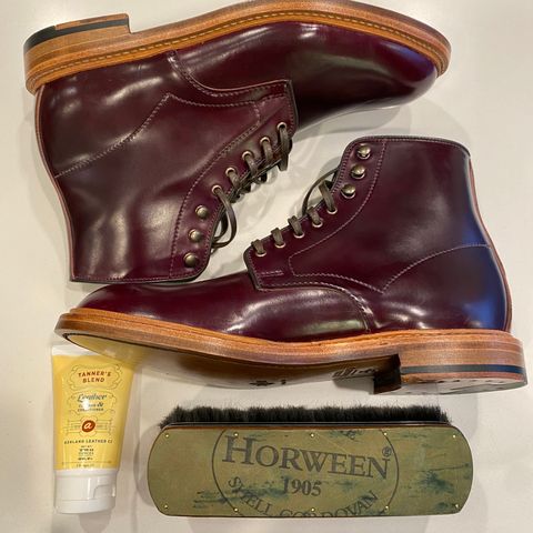 Search result thumbnail of Allen Edmonds Higgins Mill in Horween Ultraviolet Shell Cordovan