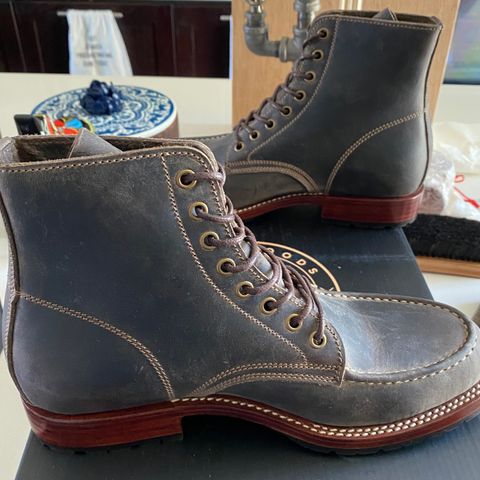 View photo of Caswell Boot Company Danville in Gallun Charcoal Teton Stag