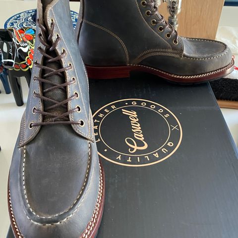 View photo of Caswell Boot Company Danville in Gallun Charcoal Teton Stag