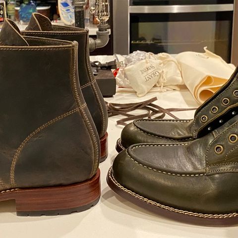 View photo of Caswell Boot Company Danville in Gallun Charcoal Teton Stag