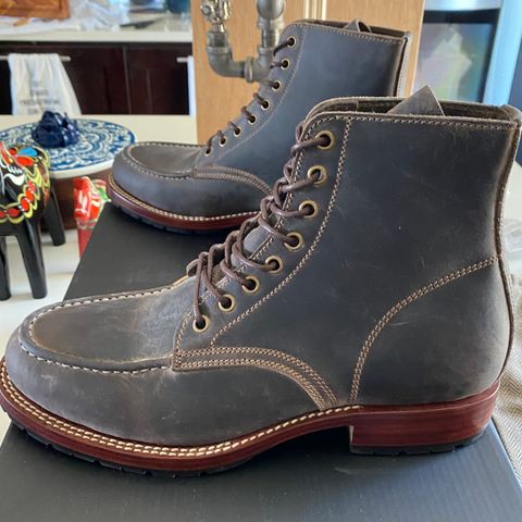 View photo of Caswell Boot Company Danville in Gallun Charcoal Teton Stag