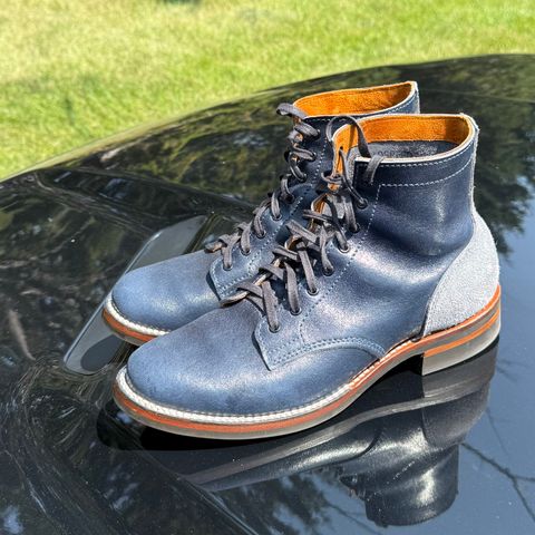 Oldspeed Service Boot 6” in Horween Navy Aspen Horsefront