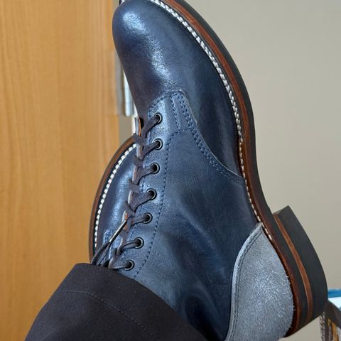 Oldspeed Service Boot 6” in Horween Navy Aspen Horsefront