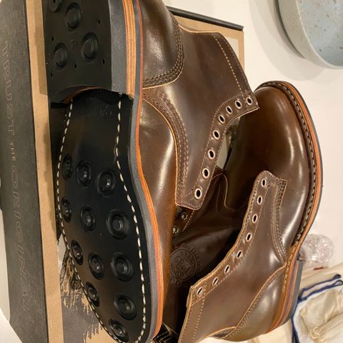 View photo of White's MP-Sherman Plain Toe in Horween Brown Shell Cordovan