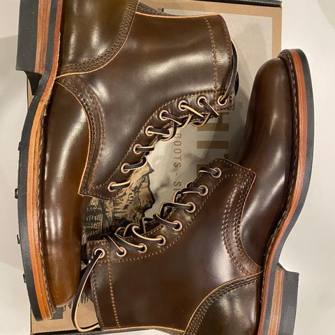 View photo of White's MP-Sherman Plain Toe in Horween Brown Shell Cordovan