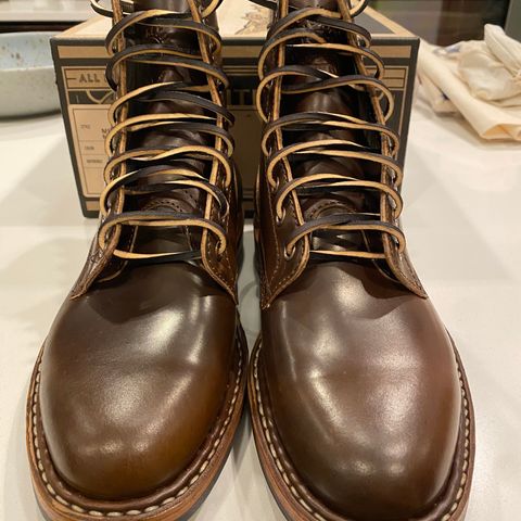 View photo of White's MP-Sherman Plain Toe in Horween Brown Shell Cordovan