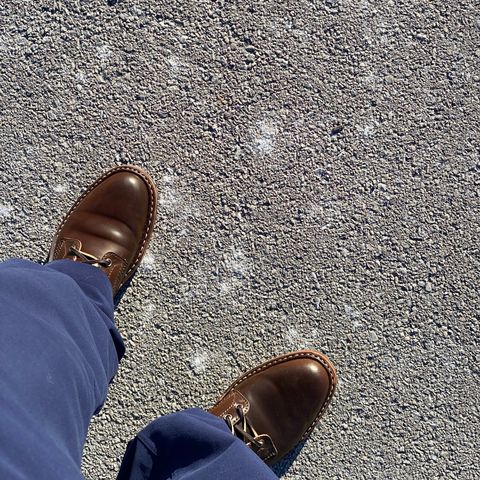 View photo of White's MP-Sherman Plain Toe in Horween Brown Shell Cordovan