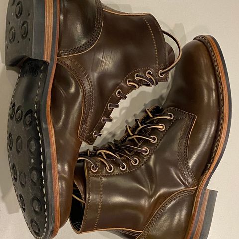 View photo of White's MP-Sherman Plain Toe in Horween Brown Shell Cordovan