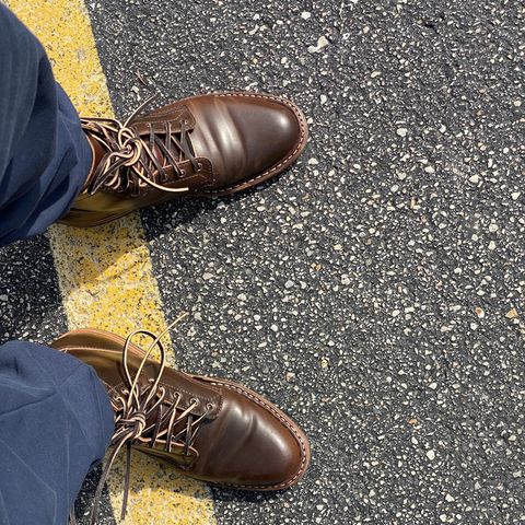 White's MP-Sherman Plain Toe in Horween Brown Shell Cordovan