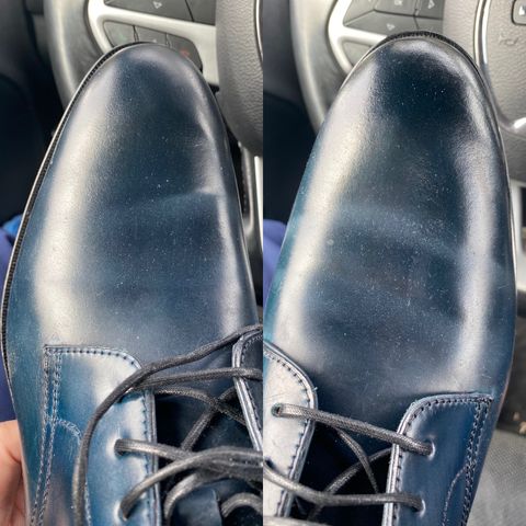 Carmina Work boots 80793 in Horween Navy Shell Cordovan