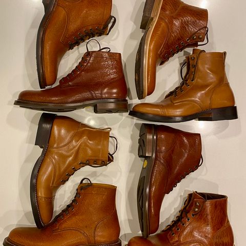 Caswell Custom Model in Gallun Cognac Jabari Boar