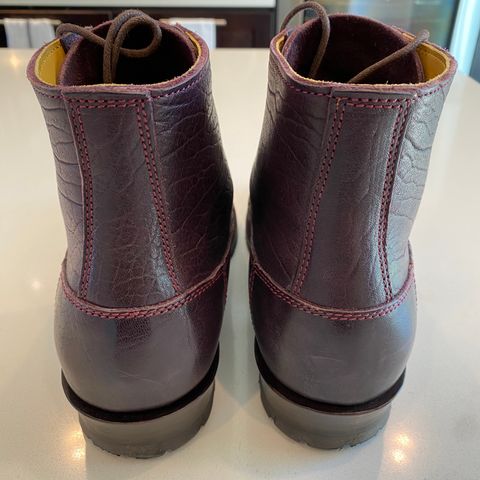 Caswell 1912 Russet Marching Shoe Reproduction in Horween Color 8 Aspen Horsefront