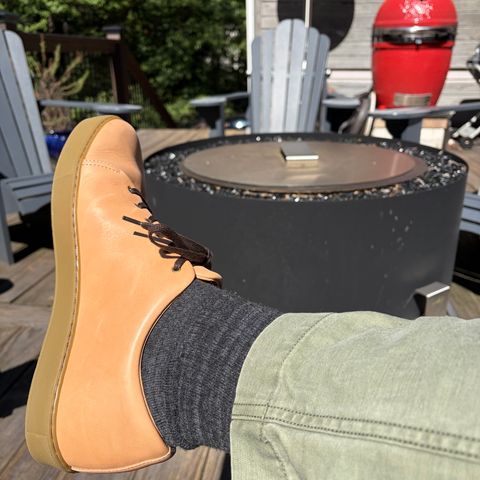 Crown Northampton Overstone Derby in Horween Natural Essex