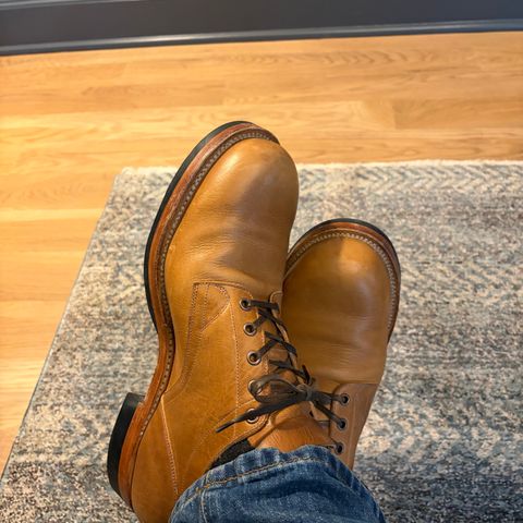 Viberg 145 Oxford in Horween Natural Cypress