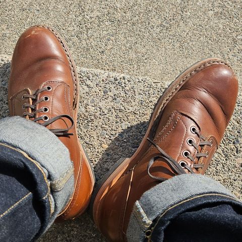 View photo of White's MP-Sherman Plain Toe in Horween British Tan Chromexcel