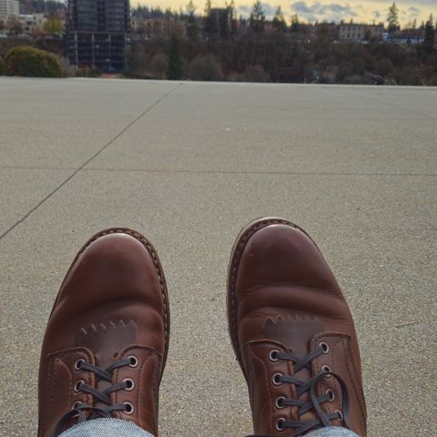 View photo of White's MP-Sherman Plain Toe in Horween British Tan Chromexcel