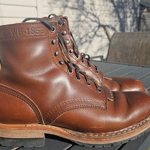 View photo of White's MP-Sherman Plain Toe in Horween British Tan Chromexcel