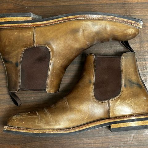 Grant Stone Chelsea Boot in Horween Dune Chromexcel
