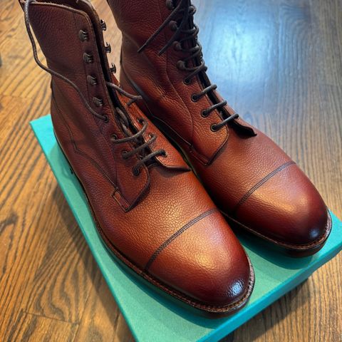 Edward Green Galway in Rosewood Country Calf