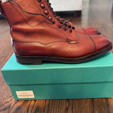 Edward Green Galway in Rosewood Country Calf
