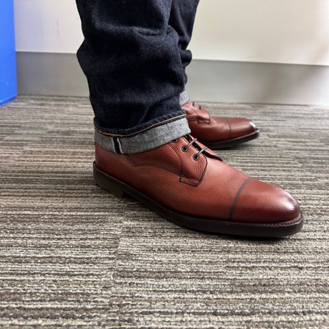 Edward Green Galway in Rosewood Country Calf