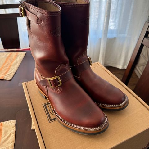 View photo of Wesco Mister Lou in Horween Umber Chromexcel