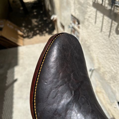 Fortis Antasena Wholecut Side-Zip in Maryam Horsebutt Washed Article with Black Overdye