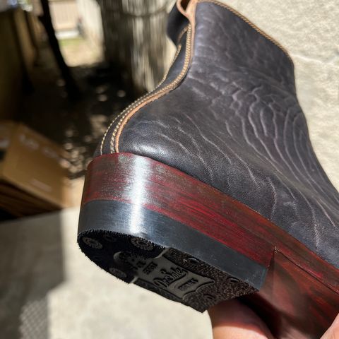 Fortis Antasena Wholecut Side-Zip in Maryam Horsebutt Washed Article with Black Overdye