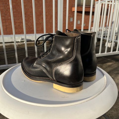 Willie's Handmade Boots Boondocker in Maryam Black Horsebutt