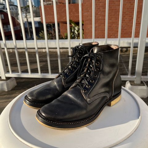Willie's Handmade Boots Boondocker in Maryam Black Horsebutt