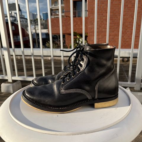 Willie's Handmade Boots Boondocker in Maryam Black Horsebutt