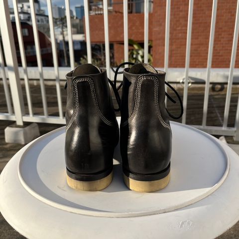 Willie's Handmade Boots Boondocker in Maryam Black Horsebutt