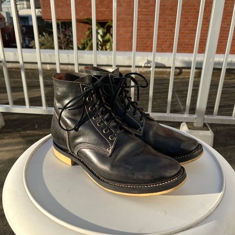 Willie's Handmade Boots Boondocker in Maryam Black Horsebutt