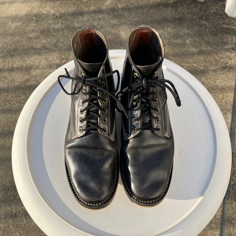 Willie's Handmade Boots Boondocker in Maryam Black Horsebutt