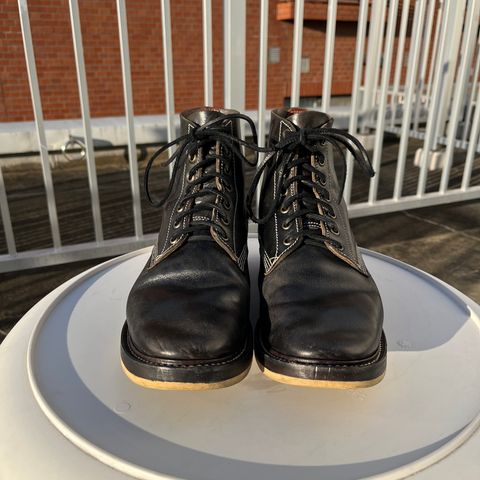 Willie's Handmade Boots Boondocker in Maryam Black Horsebutt