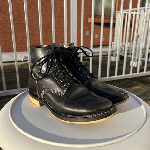 Willie's Handmade Boots Boondocker in Maryam Black Horsebutt