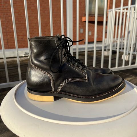 Willie's Handmade Boots Boondocker in Maryam Black Horsebutt