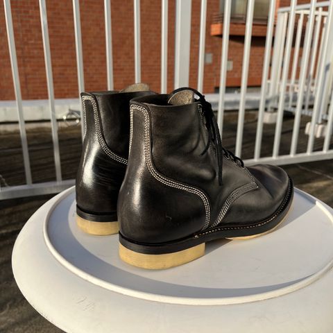 Willie's Handmade Boots Boondocker in Maryam Black Horsebutt