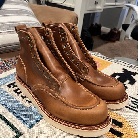Truman Moc Toe in seidel sesame double shot
