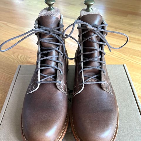 Truman Plain Toe Boot in Horween Walnut Cypress