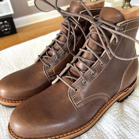 Truman Plain Toe Boot in Horween Walnut Cypress