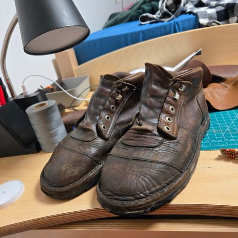 Jim Green African Ranger Barefoot Boot in Fudge Crazy Horse