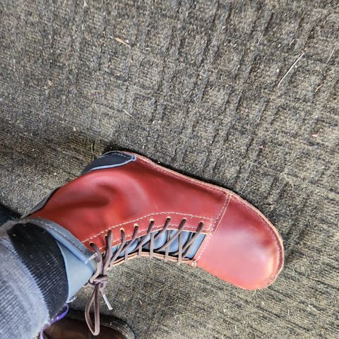 DIY Barefoot Boot in Blue Mt. Majesty Oil Tan & Light Burgundy Wildfire, Summits Edge