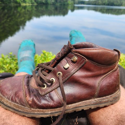 Jim Green African Ranger Barefoot Boot in Hazelnut Veg Retan