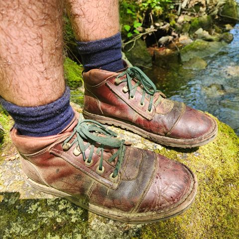 Jim Green African Ranger Barefoot Boot in Hazelnut Veg Retan